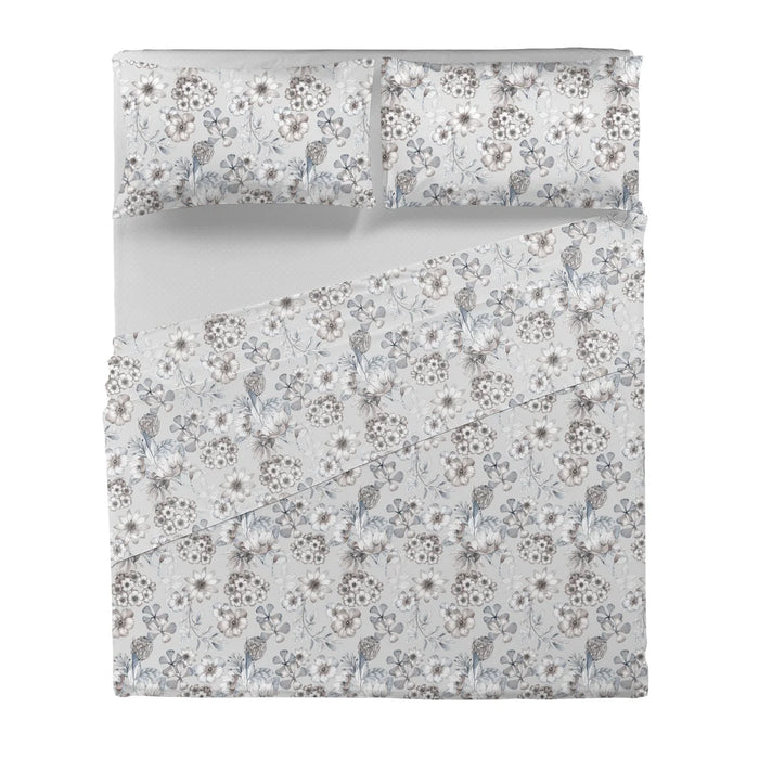 Completo Letto Matrimoniale Gwen Grigio/Blu