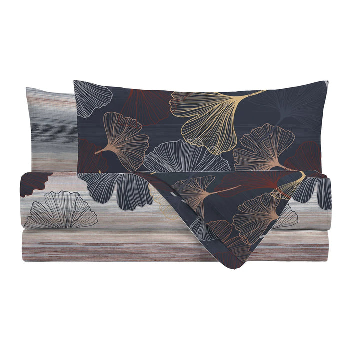 Completo Letto Matrimoniale Ginkoadonis Blu