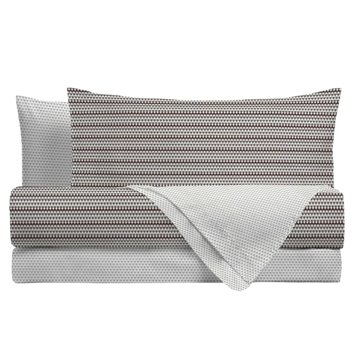 Completo Letto Ermes Beige in Cotone Singolo