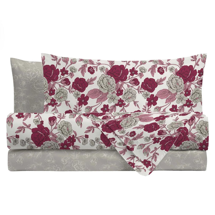 Completo Letto Syrah Fuxia in Cotone Singolo