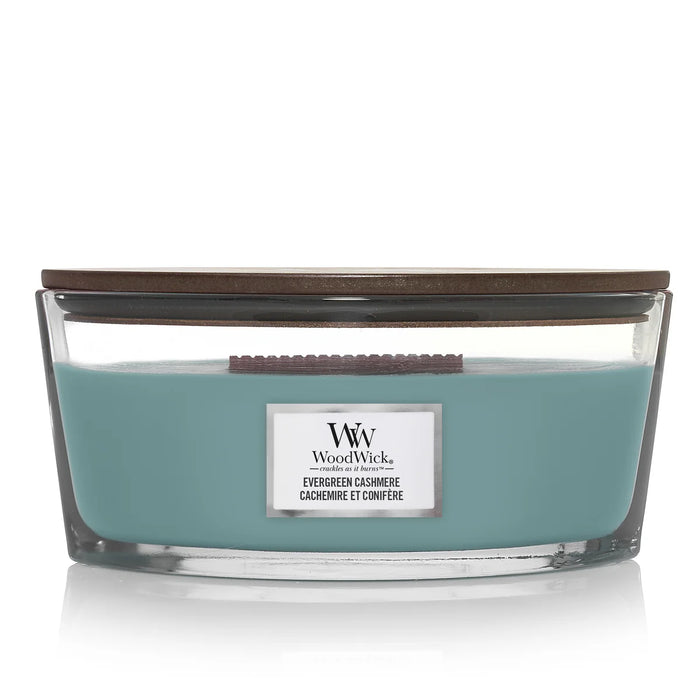 Woodwick Giara Ellipse Evergreen Cashmere