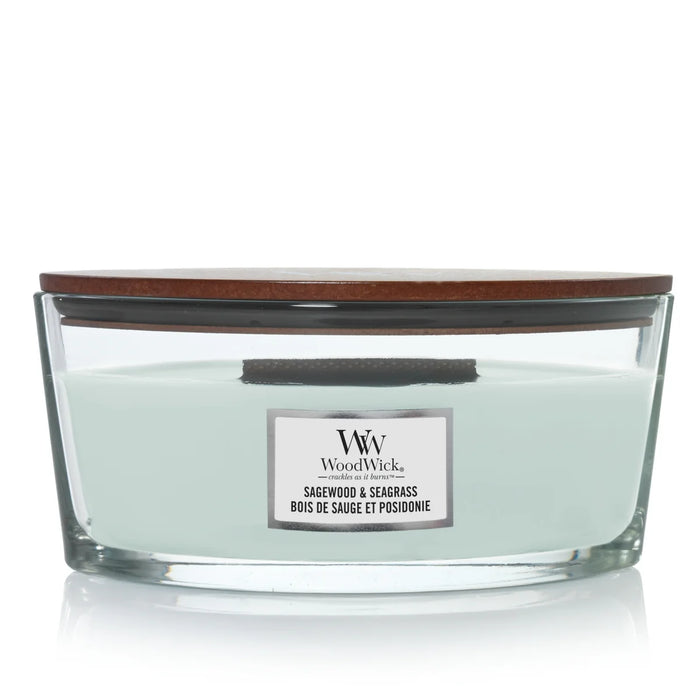 Woodwick Giara Ellipse Sagewood & Seagrass
