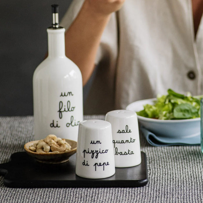 Sale e pepe in Gres "Sale quanto basta" e "Un Pizzico di Pepe"