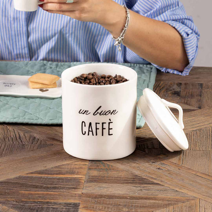 Barattolo in Gres "Un Buon Caffe"