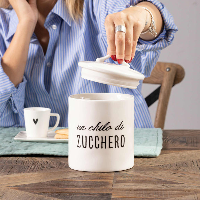 Barattolo in Gres "Un Chilo di Zucchero"