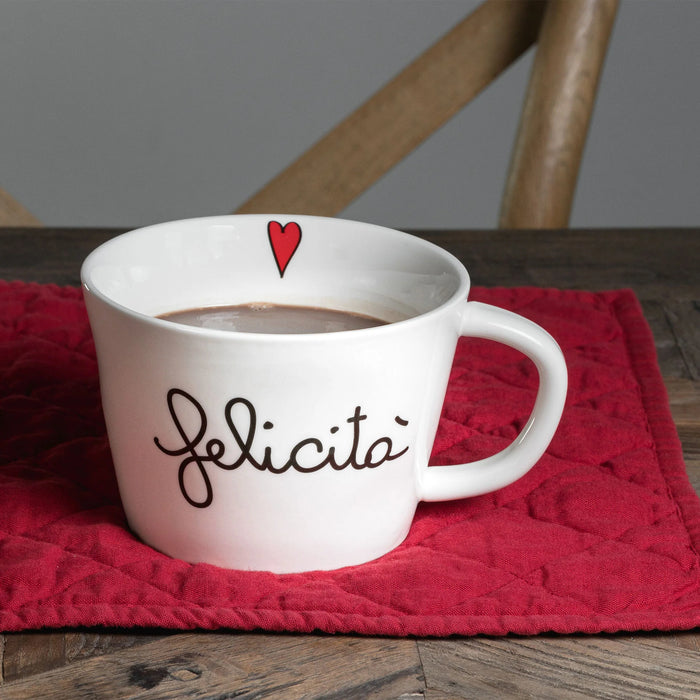 Set 2 Tazze Colazione "Felicità"