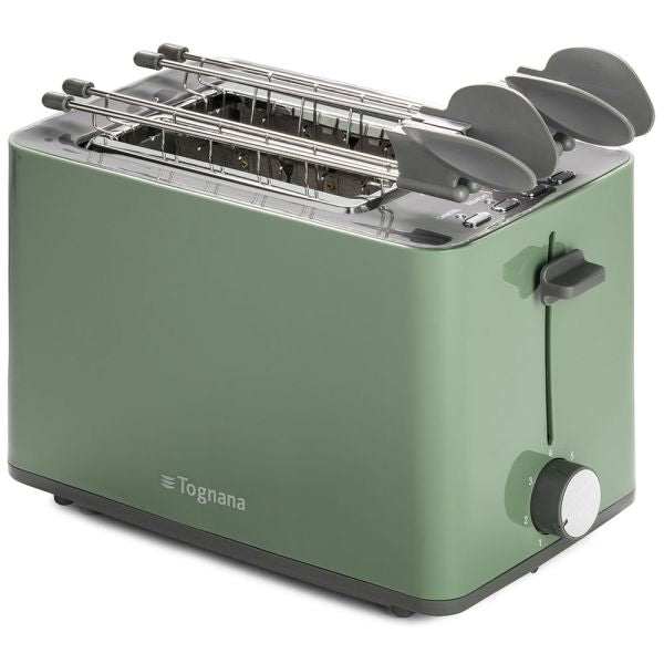 Toastapane Elettrico con Pinze Verde Salvia - Tognana