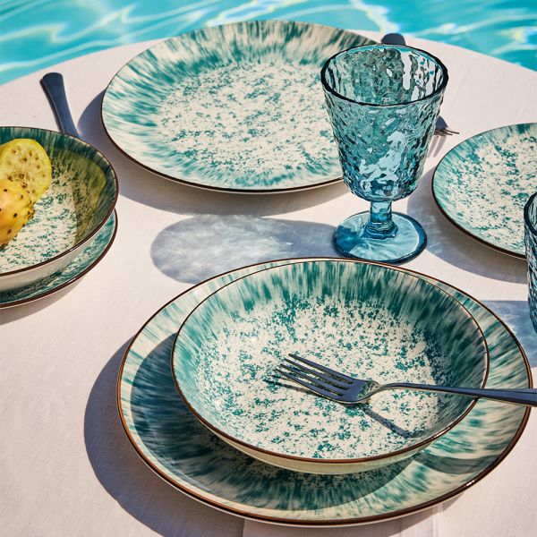 Service 18 dishes Tierra Verde Mint