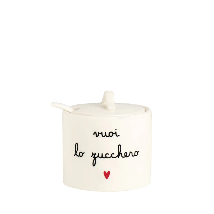 Zuccheriera in Gres "Vuoi lo Zucchero"