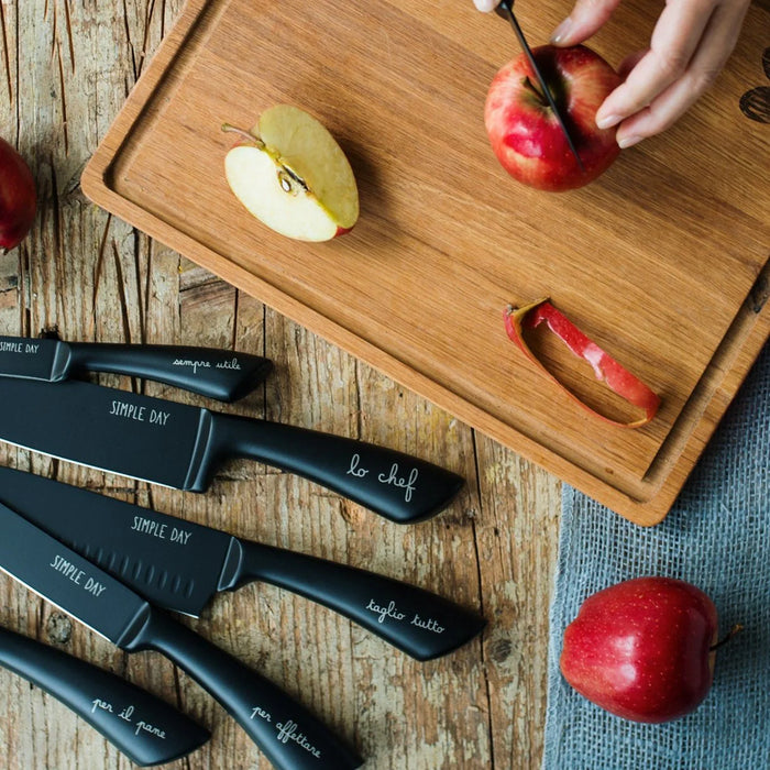 Set 6 Coltelli in Acciaio "Per la Cucina"