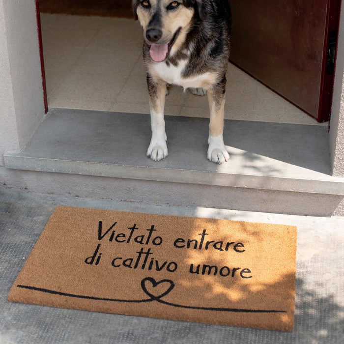 Zerbino "Vietato entrare di Cattivo Umore"