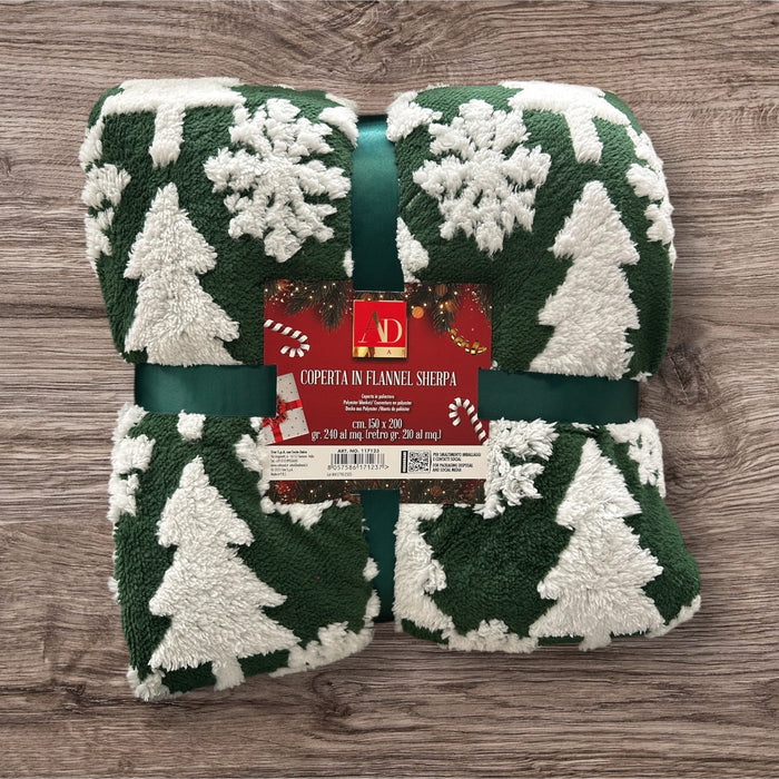Coperta in Flanella e Sherpa 150x200cm - 3 colori