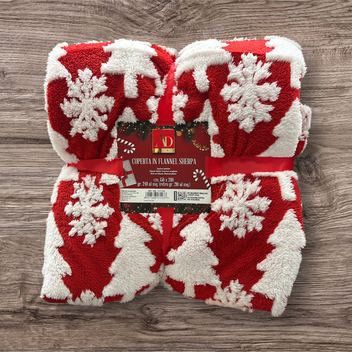 Coperta in Flanella e Sherpa 150x200cm - 3 colori