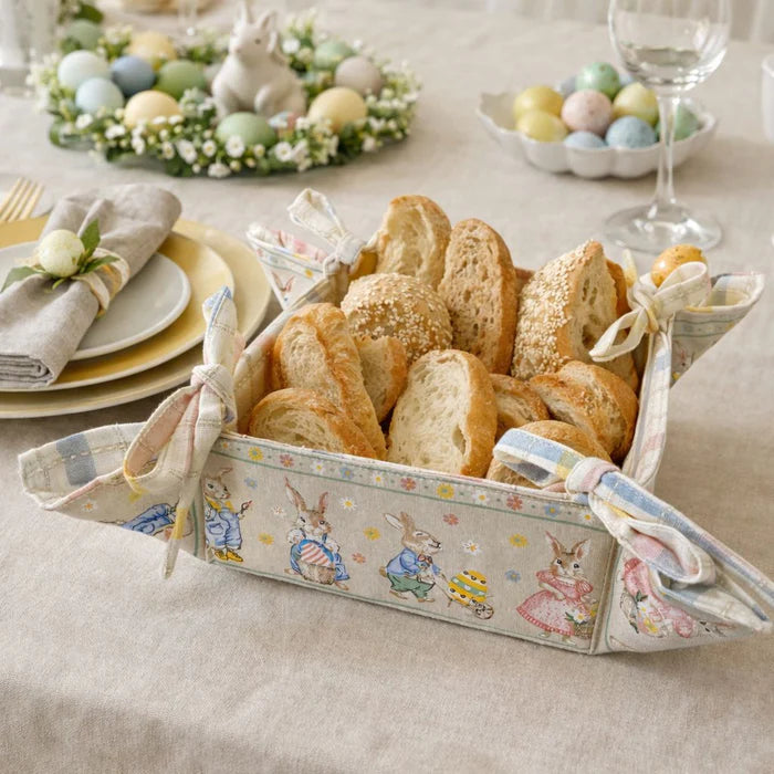 Cestino Portapane Linea Coniglietti Pasquali