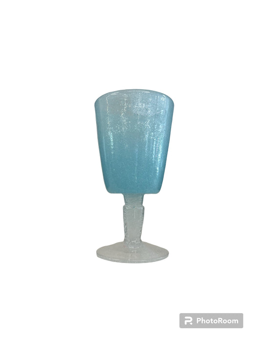 Blue Glass Goblet