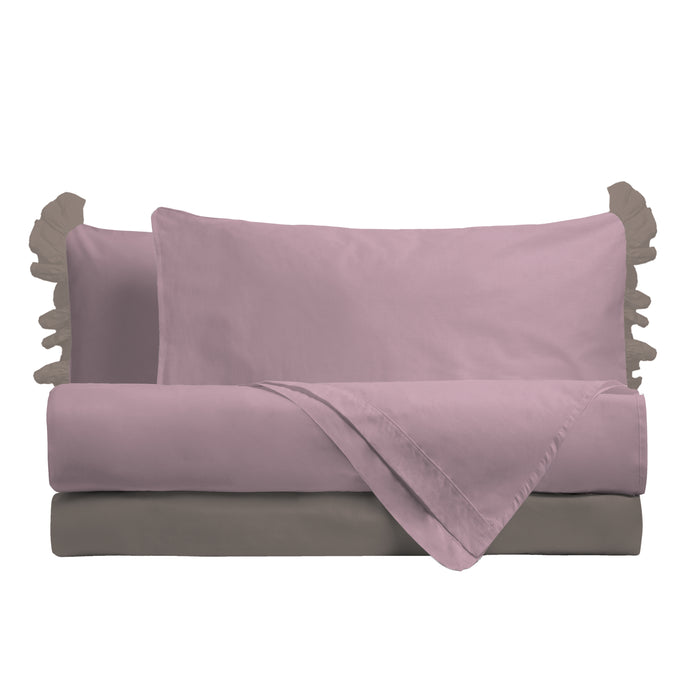 Mercury Pink Cotton Double Duvet Cover Set