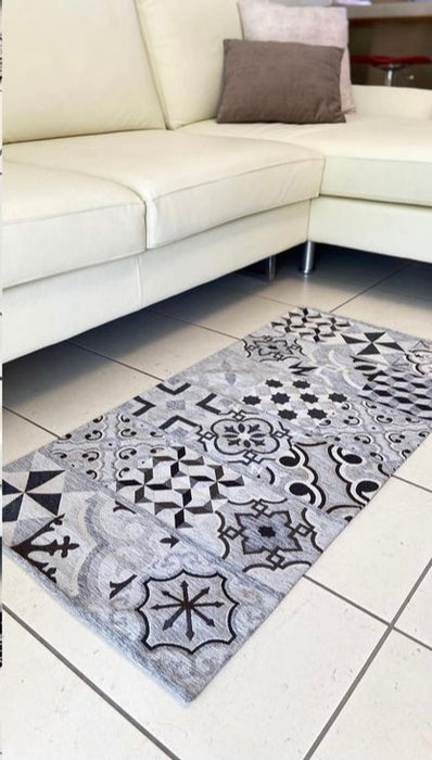 Gray Cementine Furnishing Carpet