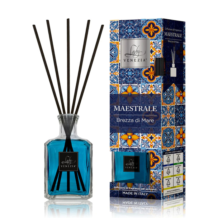 "Auree Mediterranee" Cube Environment Diffuser with Sticks - 4 Fragrances - 250 ml