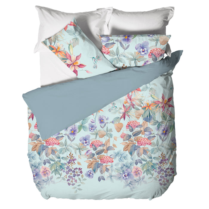 Violet Duvet Cover in Cotton Single and Half