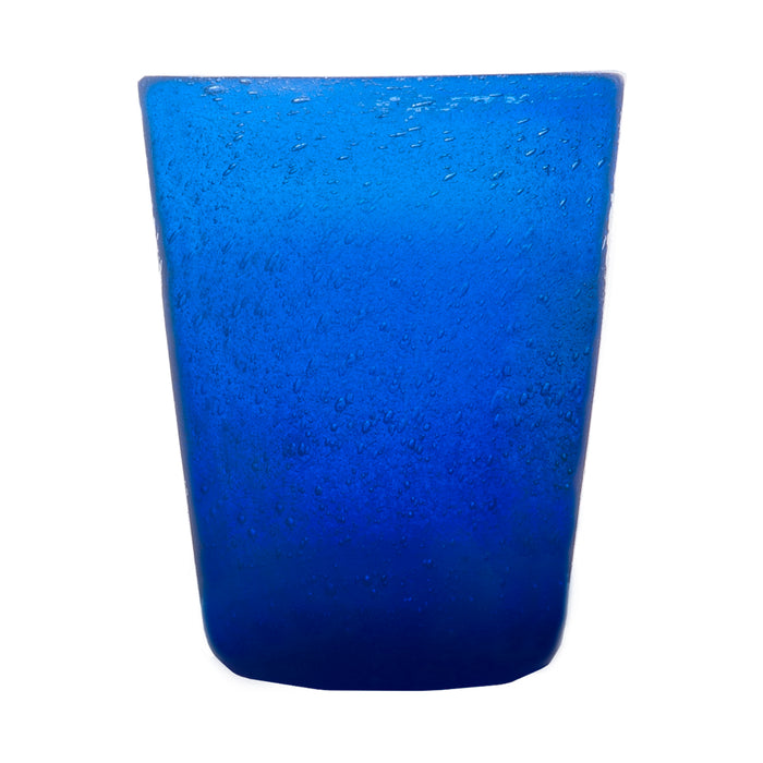 Electric Blue Glass Tumbler