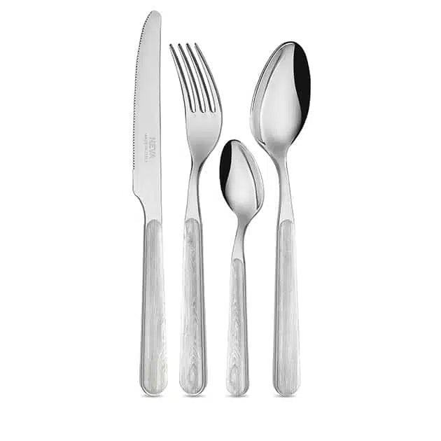 Bleached Wood Effect Cutlery