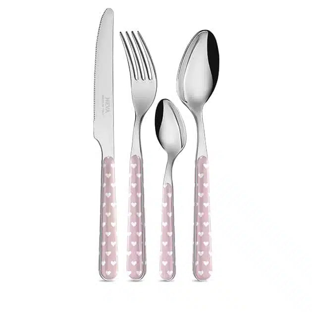 Pink Heart Cutlery