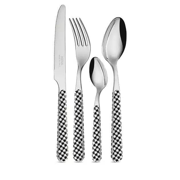 Black Houndstooth Cutlery