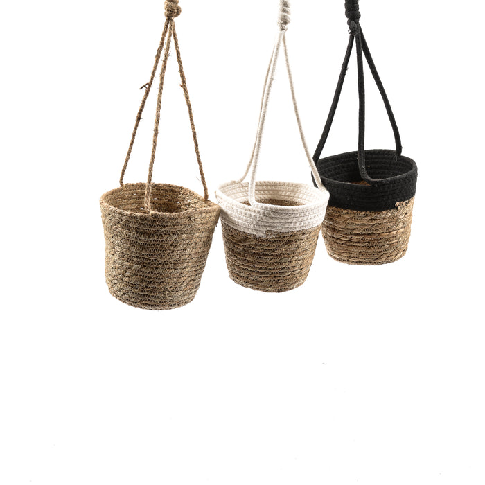 Small Bazar Hanging Vase in Straw