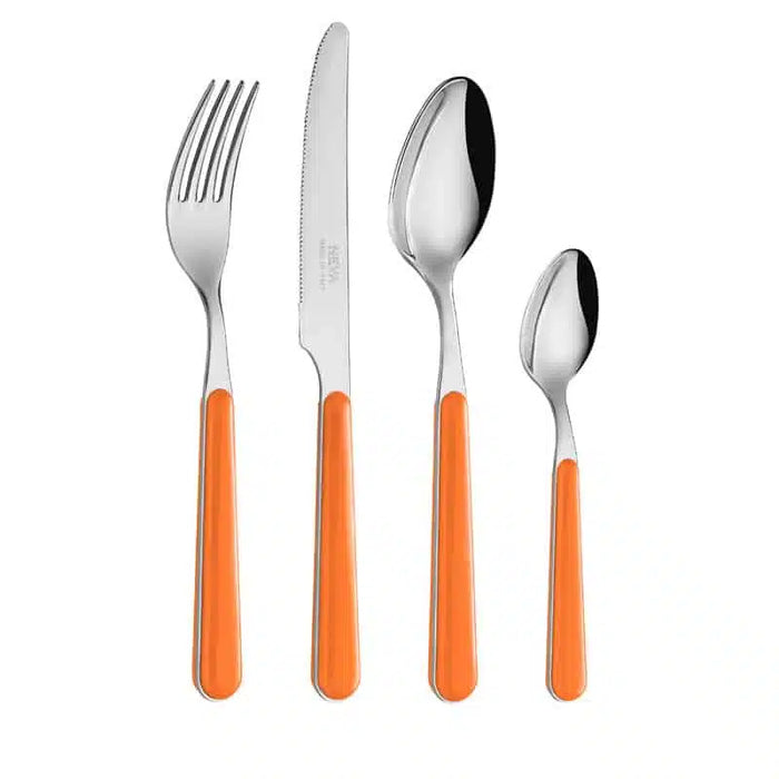 Plain Orange Cutlery