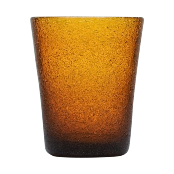 Amber glass tumbler