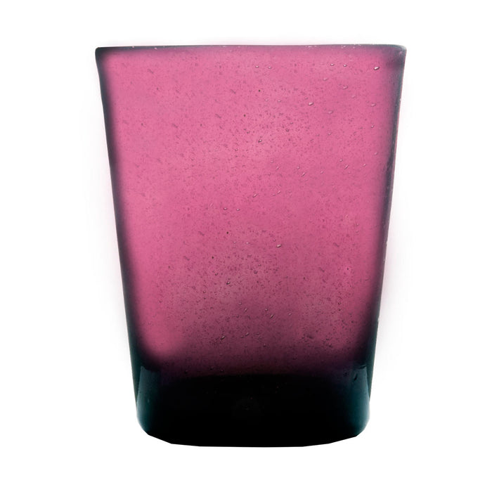 Purple glass tumbler