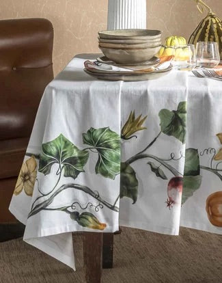 Cotton Tablecloth with Pumpkins Digital Print 160x200cm