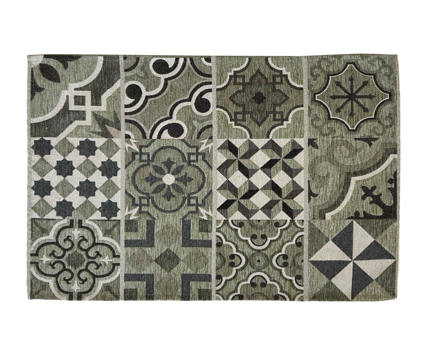 Sage Green Cementine Furnishing Carpet
