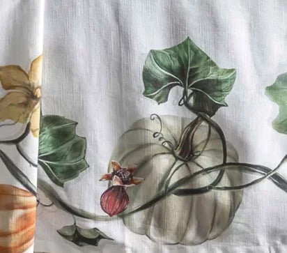 Cotton Tablecloth with Pumpkins Digital Print 160x200cm