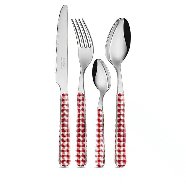 Red Tablecloth Cutlery