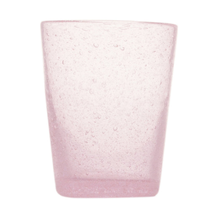 Pink glass tumbler