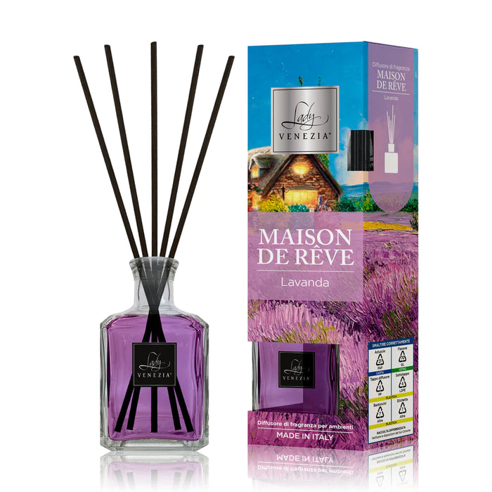 Diffusore per ambienti Lavanda con bastoncini 100 ml Home Fragrance