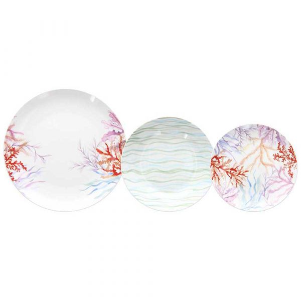 Set of 18 dishes Pacific