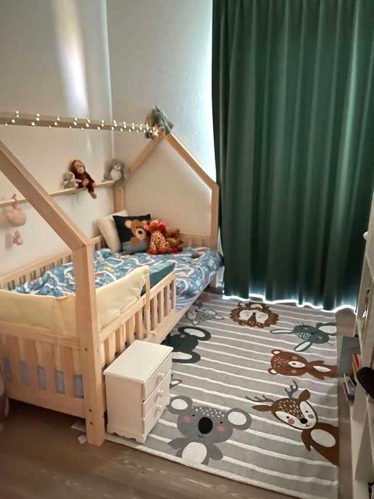 Tappeto Arredo Amici Animali Grigio