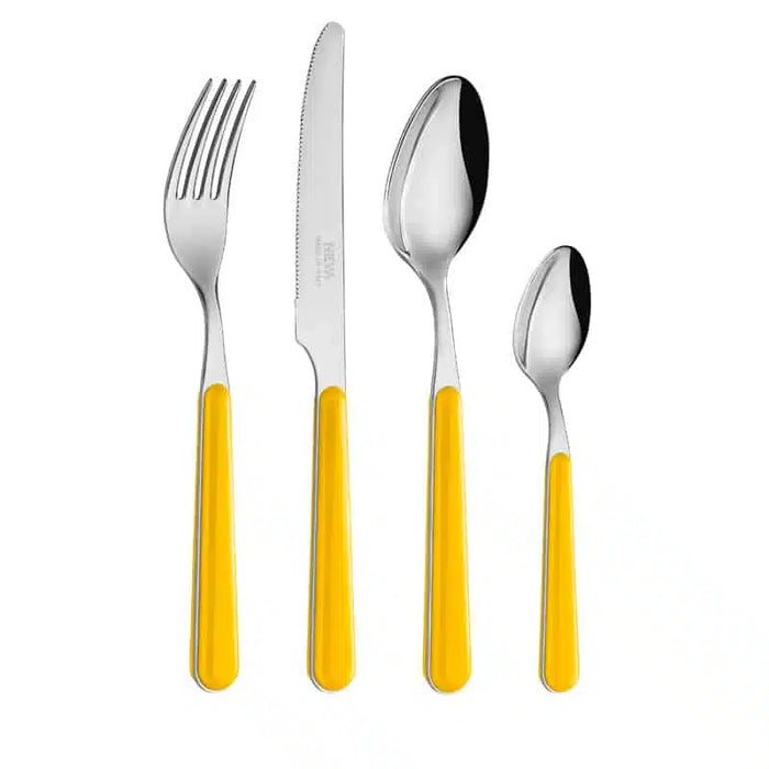 Plain Yellow Cutlery